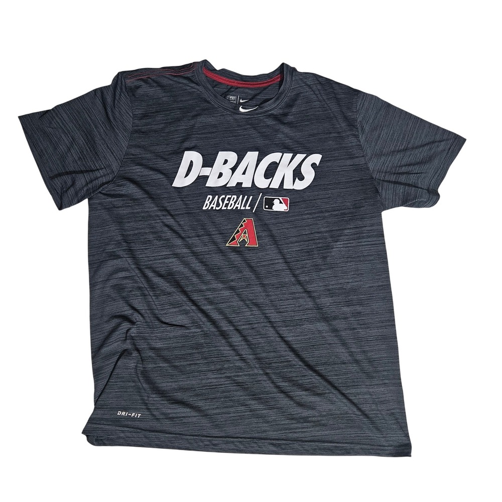 Nike Arizona Diamondbacks D-Backs Baseball Dri-FIT Shirt Mens XL Charcoal